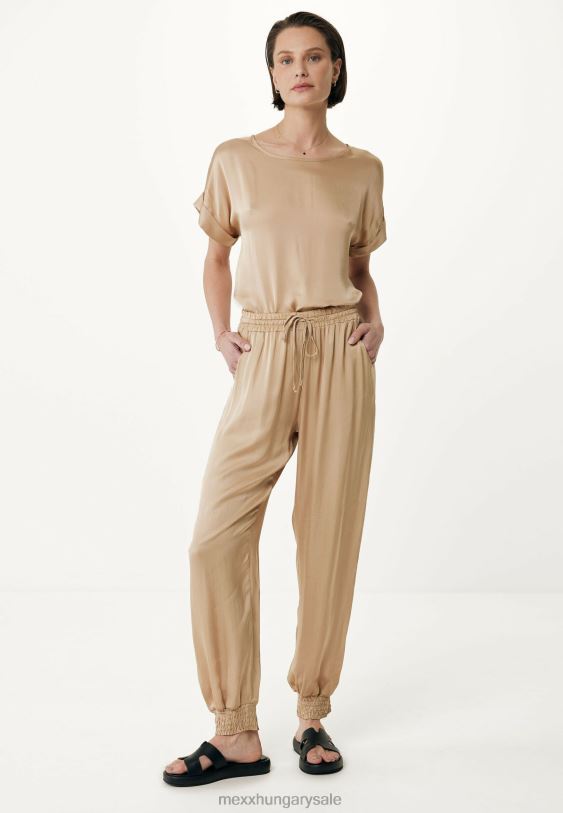 XV8H634 nők Mexx szatén blúz homok bézs