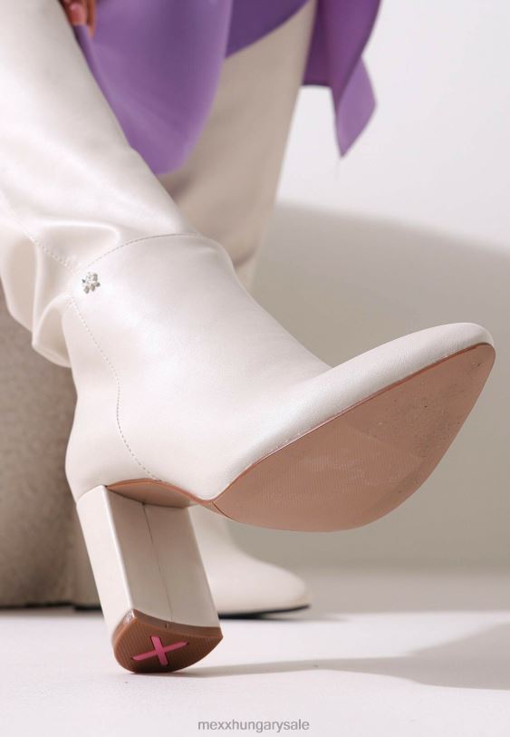 XV8H6343 nők Mexx boot krystal le fehér