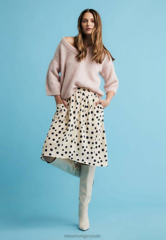 XV8H6343 nők Mexx boot krystal le fehér