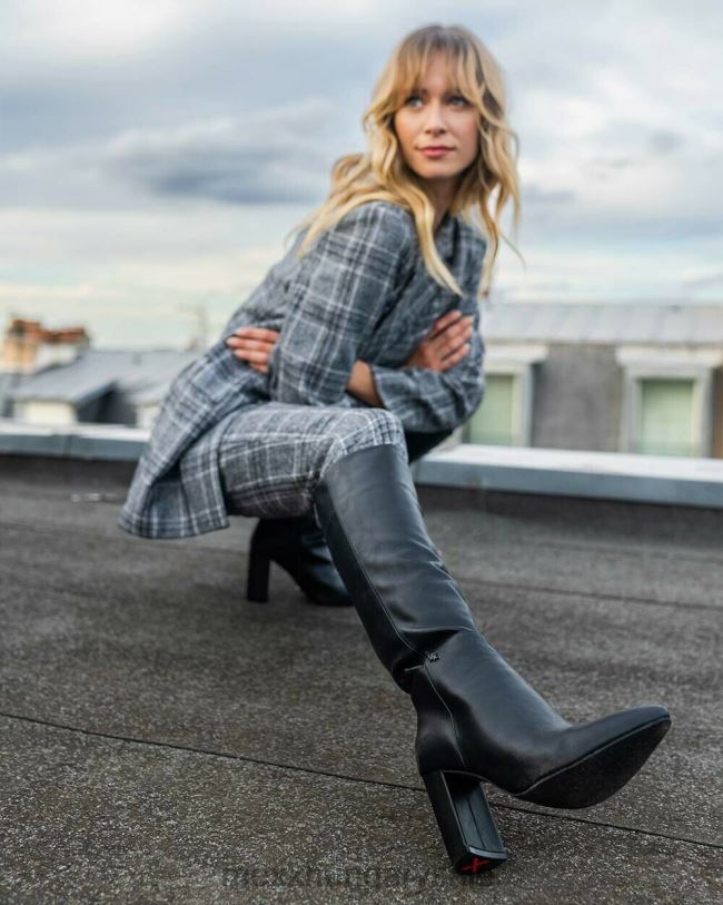 XV8H6344 nők Mexx csizma kristály fekete schwarz