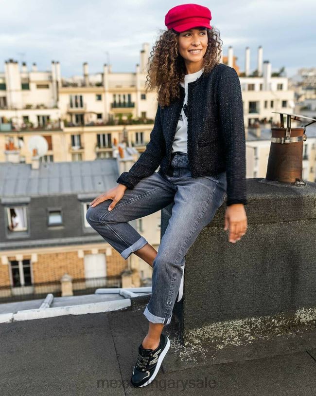 XV8H6348 nők Mexx sneaker juju- szikra fekete/arany schwarz