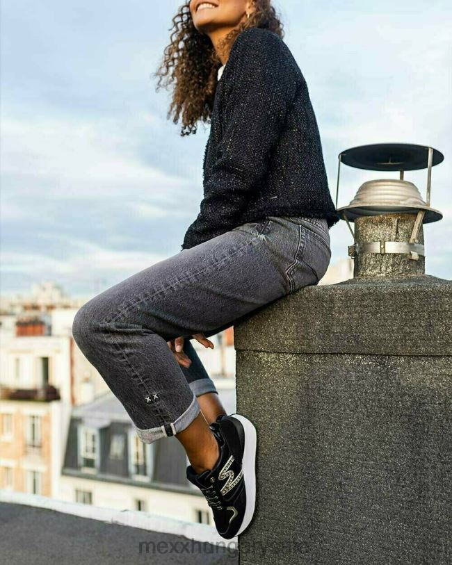 XV8H6348 nők Mexx sneaker juju- szikra fekete/arany schwarz