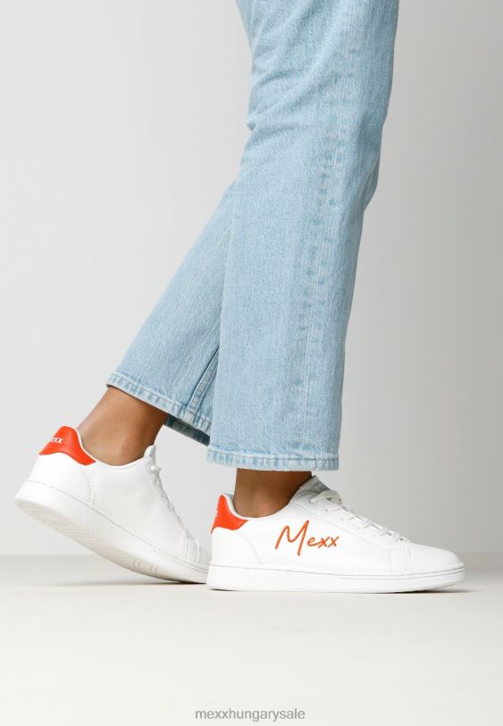 XV8H6353 nők Mexx tornacipő csillogó fehér narancs