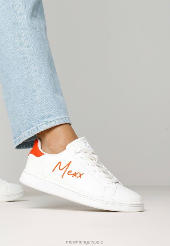 XV8H6353 nők Mexx tornacipő csillogó fehér narancs