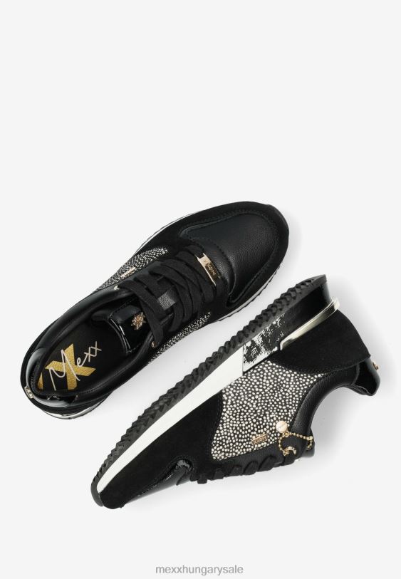 XV8H6359 nők Mexx sneaker fleur fekete schwarz