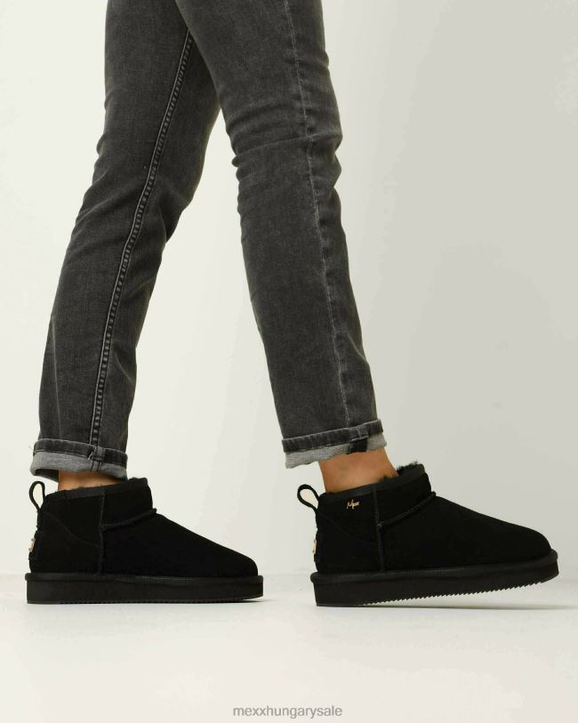 XV8H6366 nők Mexx házicipő kimó fekete schwarz