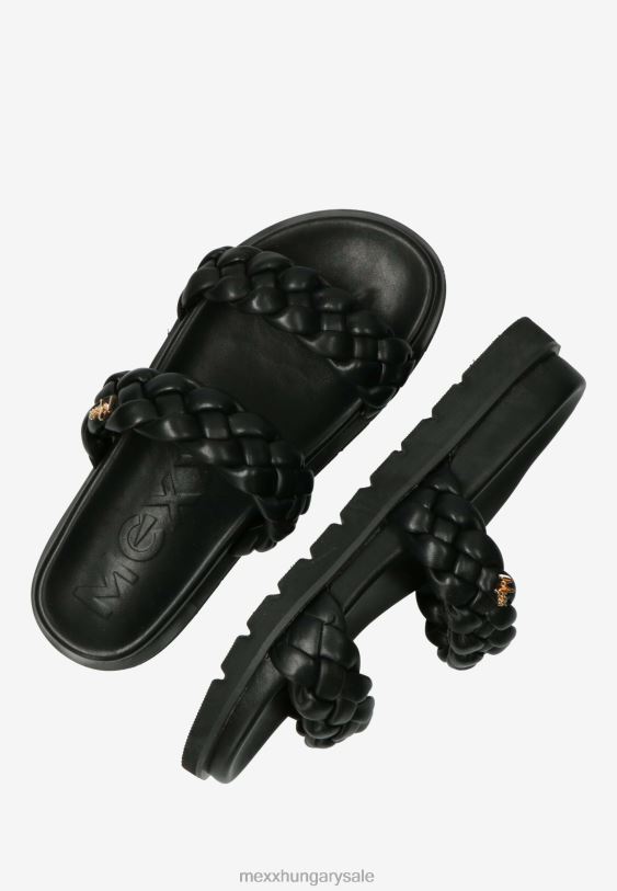 XV8H6381 nők Mexx szandál jaeley fekete schwarz