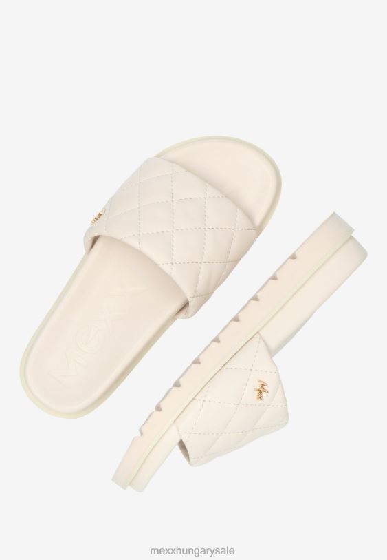 XV8H6382 nők Mexx papucs jael le fehér