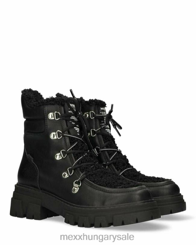 XV8H6390 nők Mexx bokacsizma hideg fekete schwarz