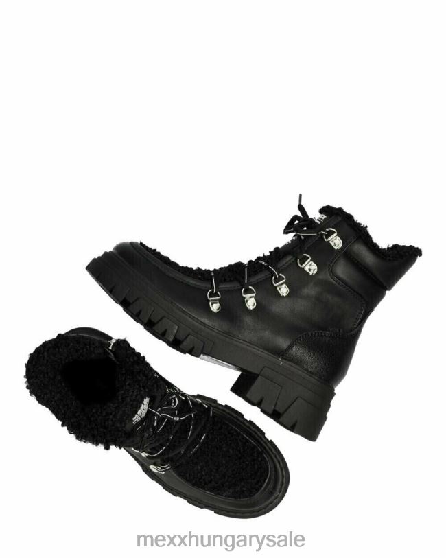 XV8H6390 nők Mexx bokacsizma hideg fekete schwarz