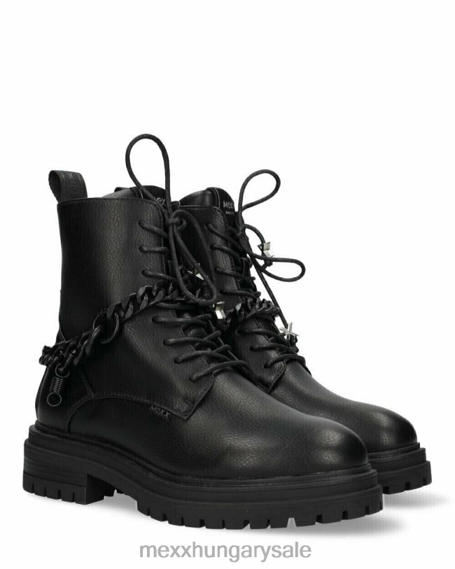 XV8H6391 nők Mexx bokacsizma mesés fekete schwarz