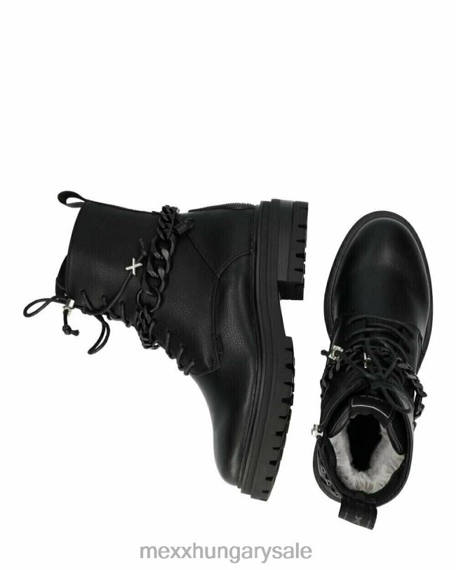 XV8H6391 nők Mexx bokacsizma mesés fekete schwarz