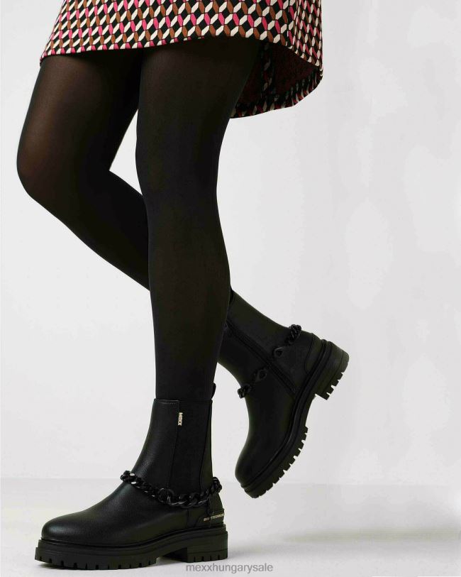 XV8H6394 nők Mexx bokacsizma hyun fekete schwarz