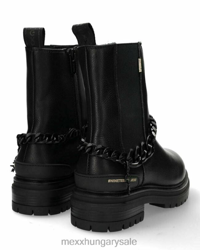 XV8H6394 nők Mexx bokacsizma hyun fekete schwarz