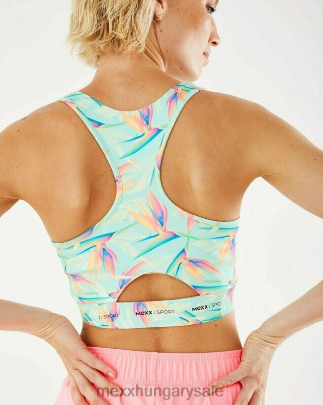 XV8H6404 nők Mexx aop sportsbra világos menta zöld