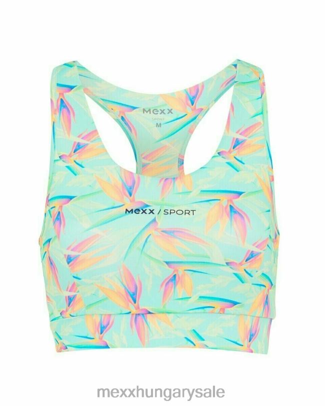 XV8H6404 nők Mexx aop sportsbra világos menta zöld