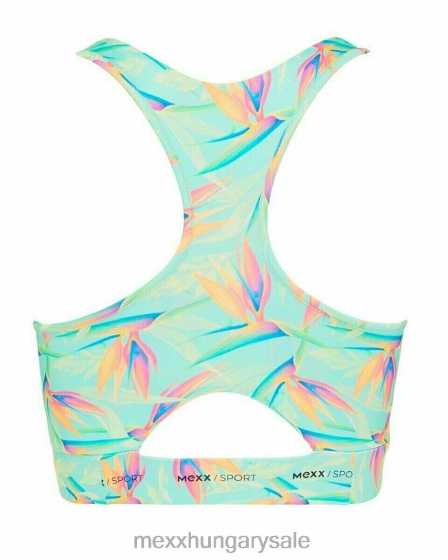 XV8H6404 nők Mexx aop sportsbra világos menta zöld