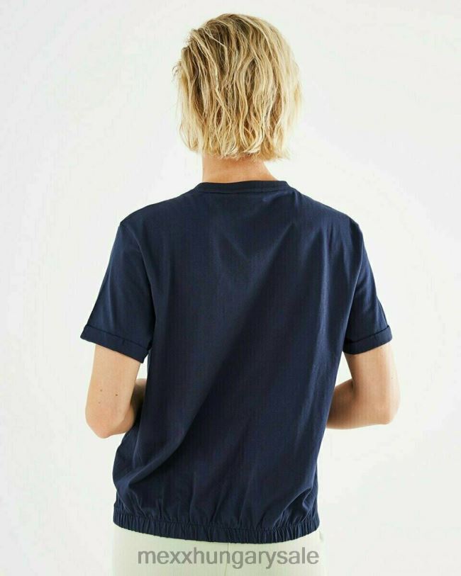 XV8H6408 nők Mexx crewneck póló sötétkék kék