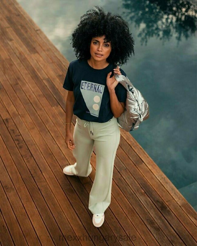 XV8H6408 nők Mexx crewneck póló sötétkék kék