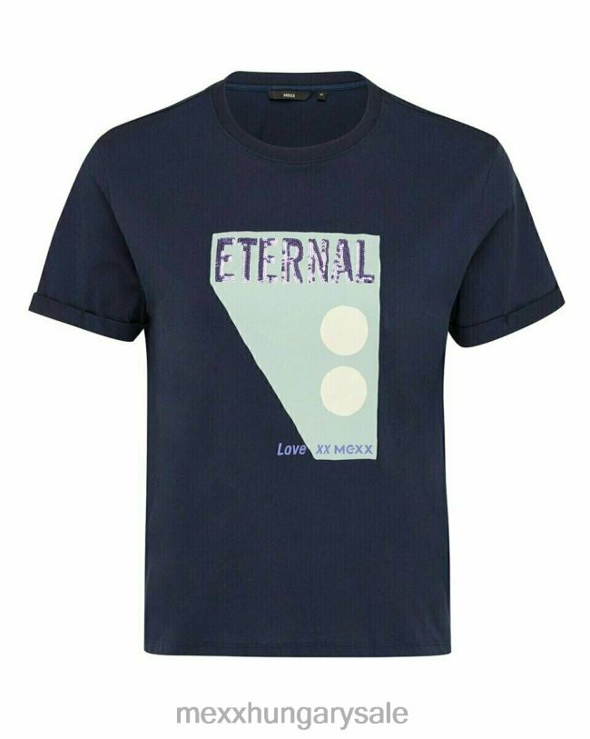 XV8H6408 nők Mexx crewneck póló sötétkék kék