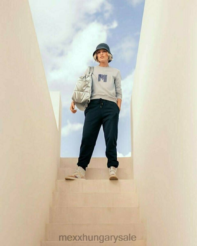 XV8H6409 nők Mexx csúszónyakú pulóver lila lila