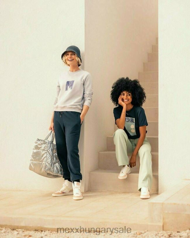 XV8H6409 nők Mexx csúszónyakú pulóver lila lila