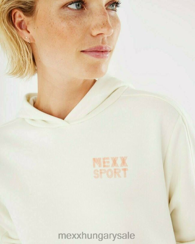 XV8H6411 nők Mexx kapucnis pulóvert le fehér