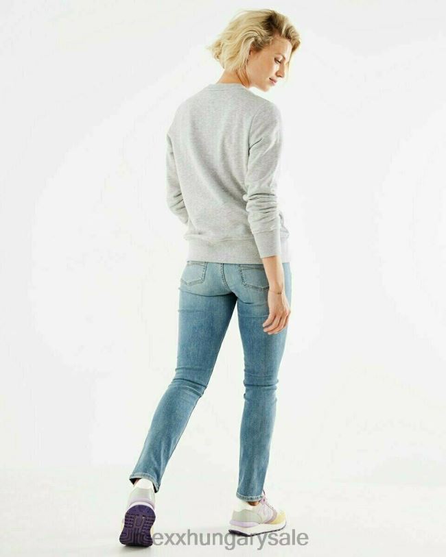 XV8H6412 nők Mexx flitterekkel húzott nyakú pulóver szürke közelharc szürke