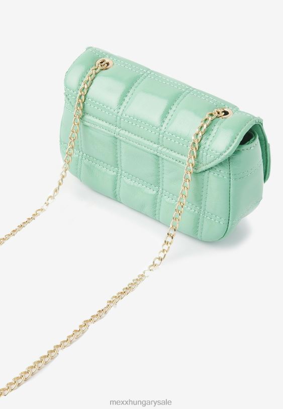 XV8H6415 nők Mexx steppelt crossbody táska fényes menta zöld