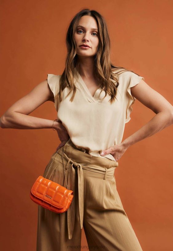 XV8H6416 nők Mexx steppelt crossbody táska neon narancs