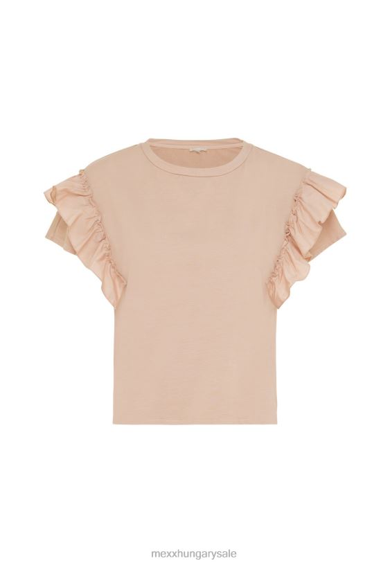 XV8H642 nők Mexx felső fodros ujjú akt bézs