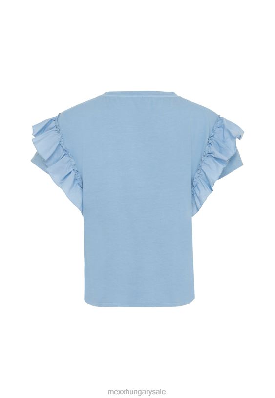 XV8H643 nők Mexx felső fodros ujjú baba kék