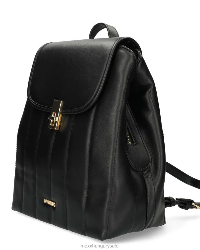XV8H6430 nők Mexx függőleges steppelt hátizsák fekete