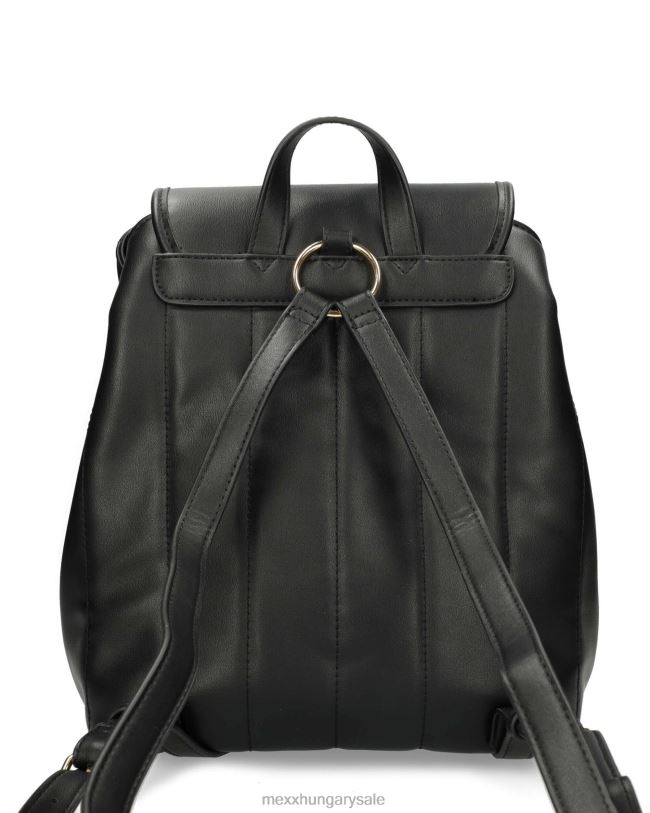 XV8H6430 nők Mexx függőleges steppelt hátizsák fekete