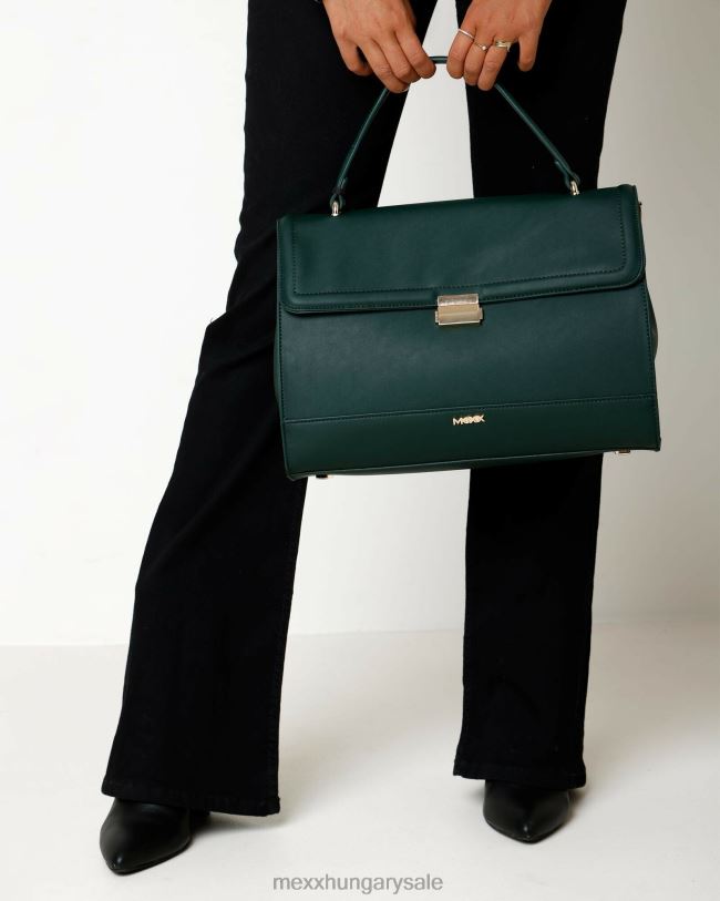 XV8H6431 nők Mexx hordtáska laptop rekesszel sötét zöld