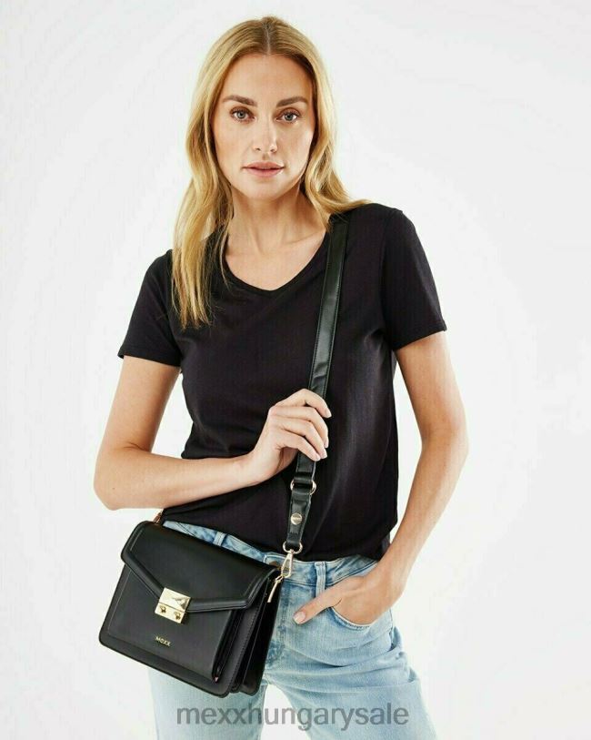 XV8H6438 nők Mexx crossbody táska fekete schwarz