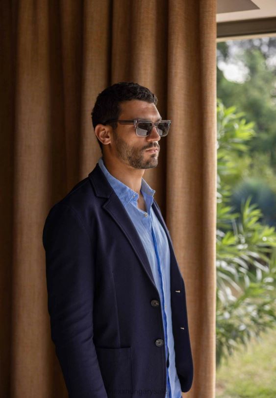 XV8H6463 férfiak Mexx stretch blézer haditengerészet kék