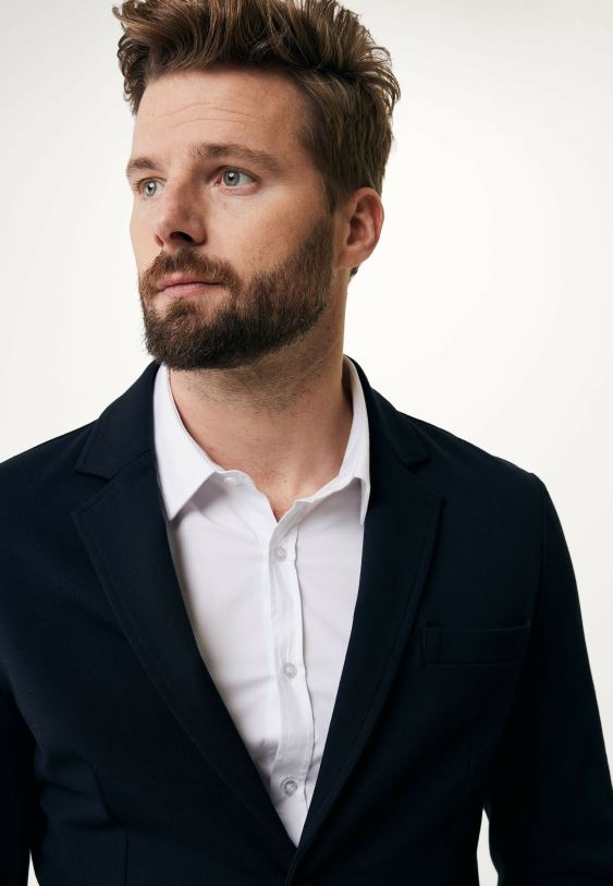 XV8H6463 férfiak Mexx stretch blézer haditengerészet kék