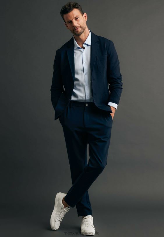 XV8H6463 férfiak Mexx stretch blézer haditengerészet kék