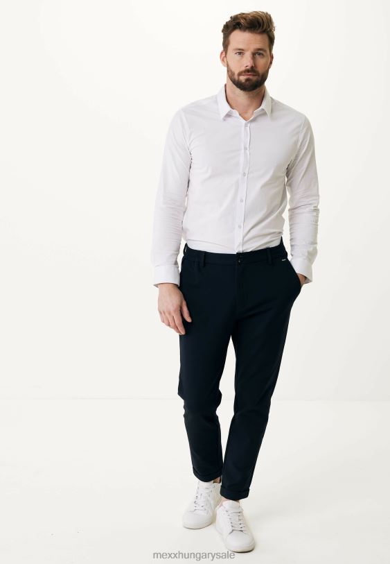 XV8H6466 férfiak Mexx sztreccs szövet nadrág sötétkék kék