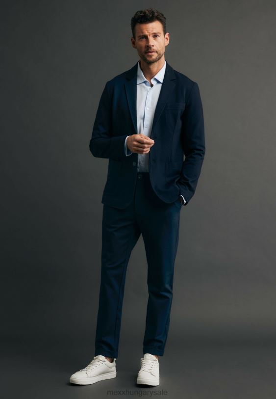 XV8H6466 férfiak Mexx sztreccs szövet nadrág sötétkék kék