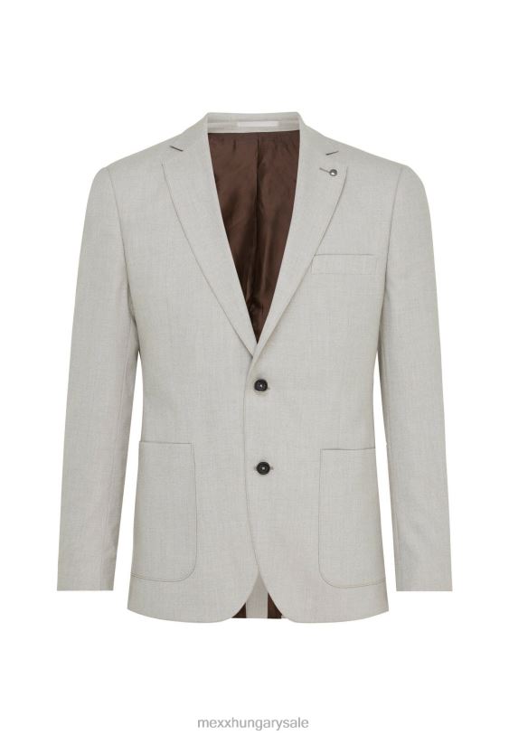 XV8H6469 férfiak Mexx sztreccs szövet egysoros blézerhomok bézs