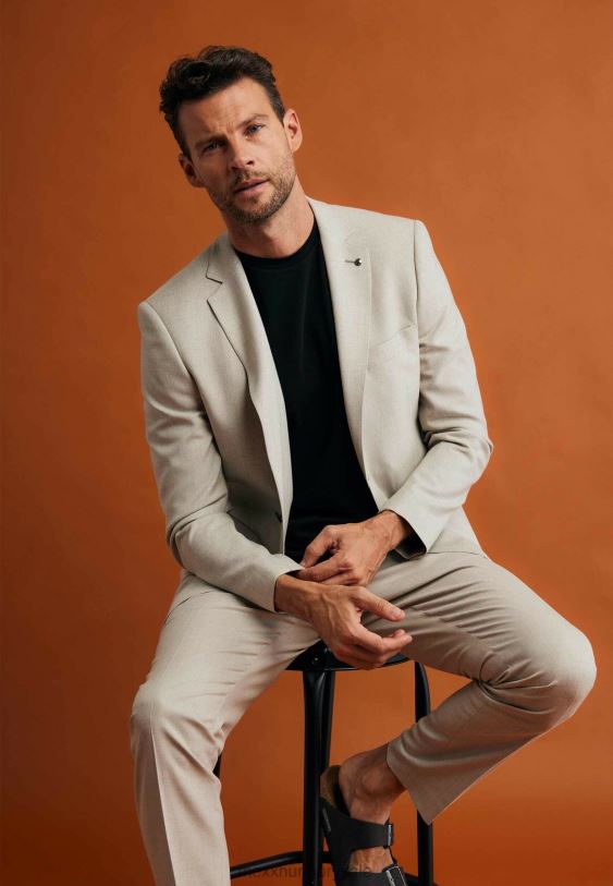 XV8H6472 férfiak Mexx pantalon homok bézs