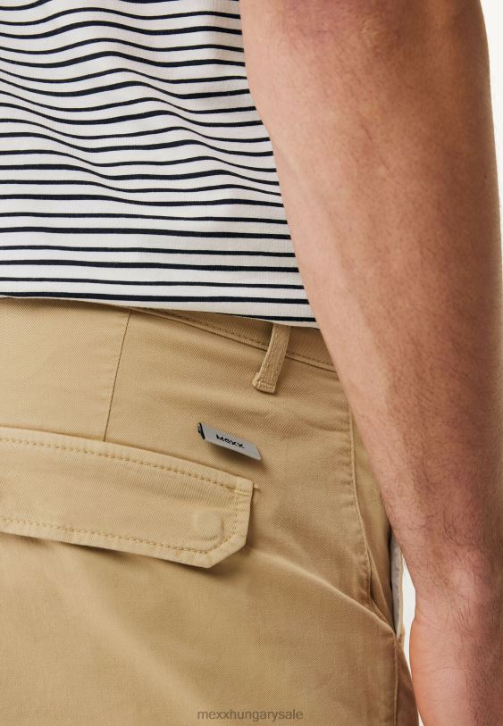 XV8H6474 férfiak Mexx teherszállító nadrág rövid homok bézs