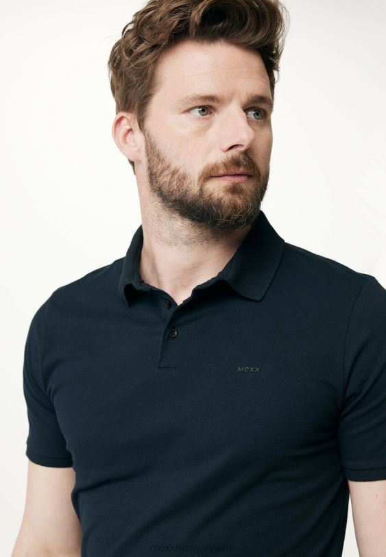 XV8H6477 férfiak Mexx alap rövid ujjú póló fekete schwarz