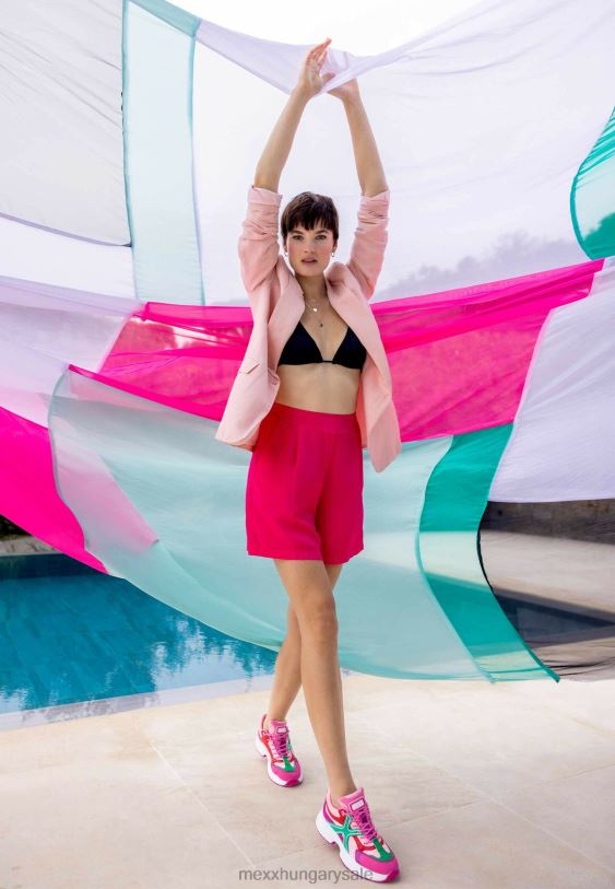 XV8H648 nők Mexx vászon egysoros blézer rózsaszín