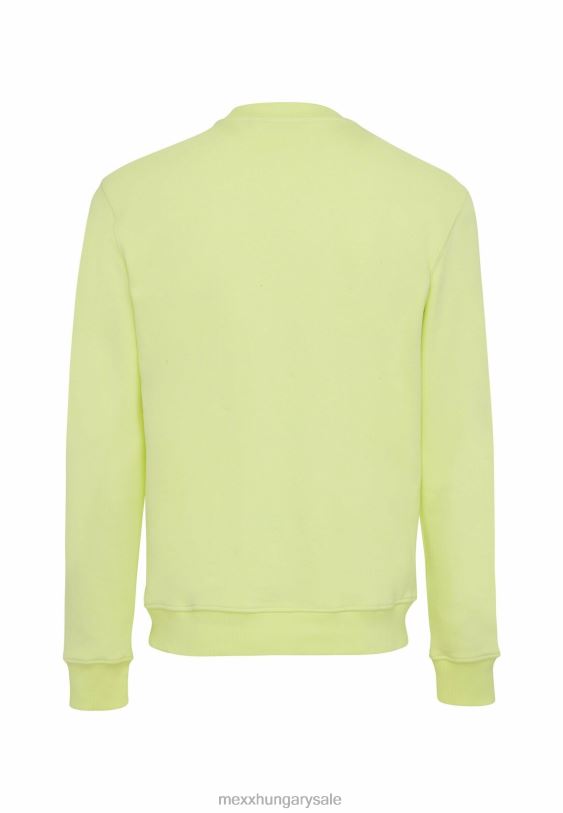 XV8H6481 férfiak Mexx pulóver kis lime-mintás mellkassal sárga