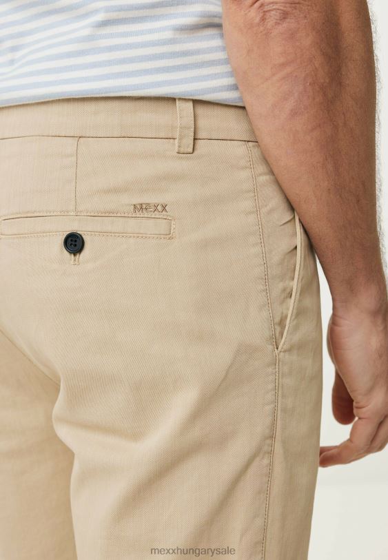 XV8H6482 férfiak Mexx chino shorts homok bézs