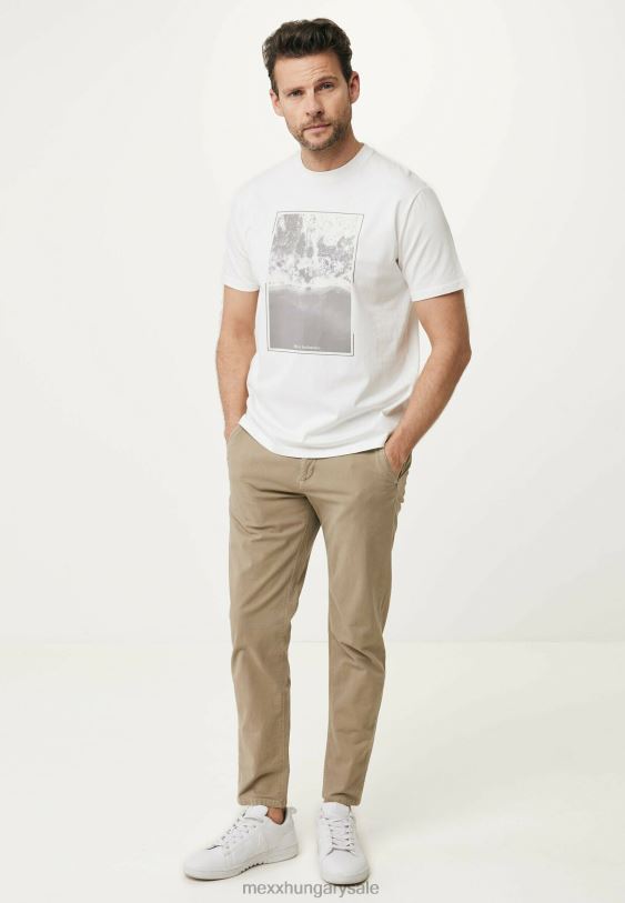 XV8H6484 férfiak Mexx khaki színű kúpos chino nadrág zöld