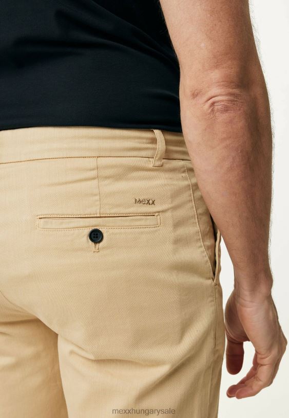 XV8H6485 férfiak Mexx kínai rövidnadrág feltekerhető mandzsetta homok bézs